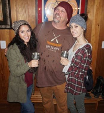 Deanna Burditt ex-husband Rick Harrison with her two daughters Marissa and Ciana
